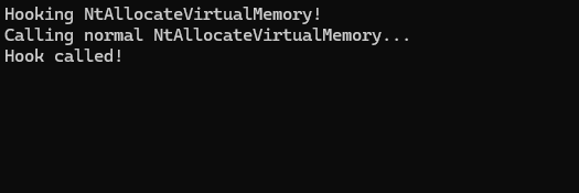 Hook triggered output